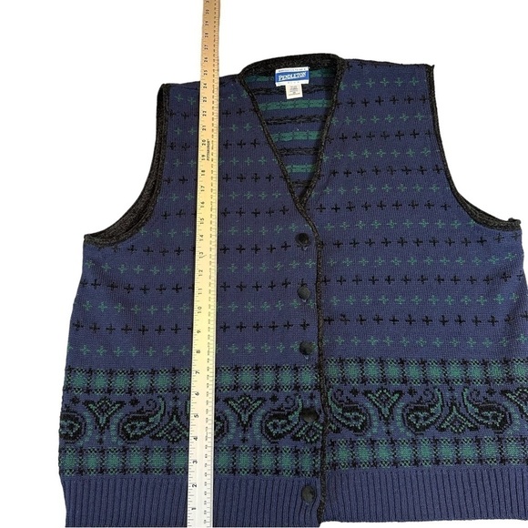 Vintage Pendleton Granny Chic Sweater Vest Womens Size 2XL - Picture 6 of 6